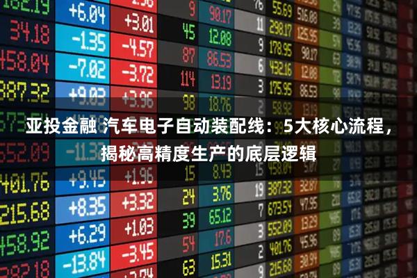 亚投金融 汽车电子自动装配线：5大核心流程，揭秘高精度生产的底层逻辑
