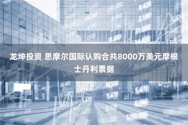 龙坤投资 思摩尔国际认购合共8000万美元摩根士丹利票据