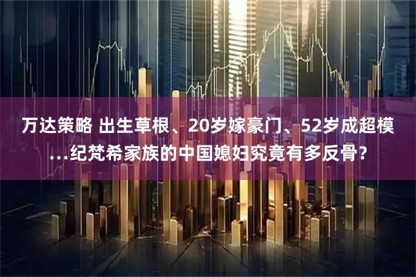 万达策略 出生草根、20岁嫁豪门、52岁成超模…纪梵希家族的中国媳妇究竟有多反骨？